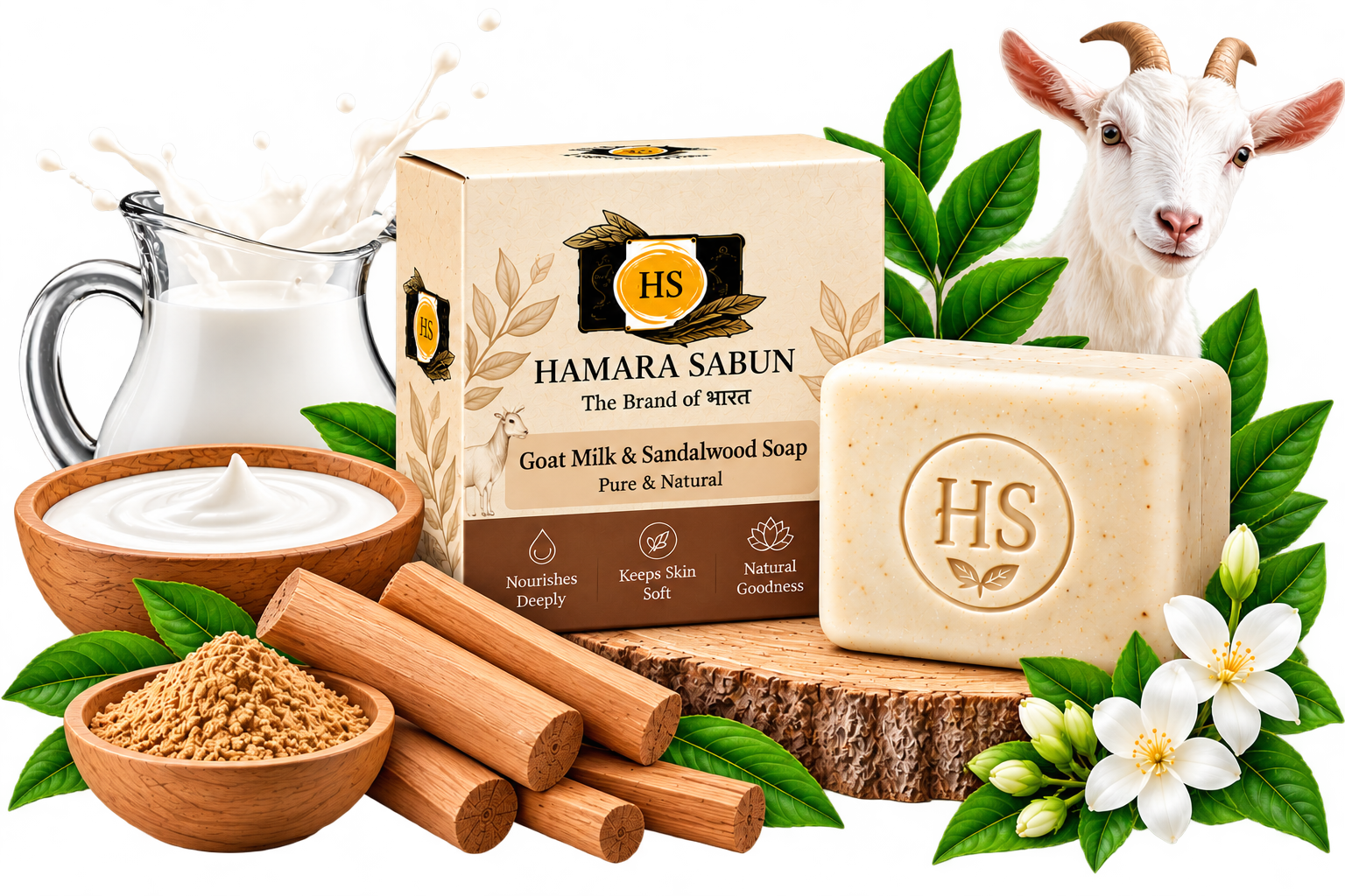 Goat Milk & Sandalwood Soap